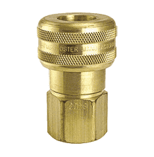 FM6606 by ZSi-Foster | Quick Disconnect | 1-Way Automatic Socket | 1" FPT | Brass