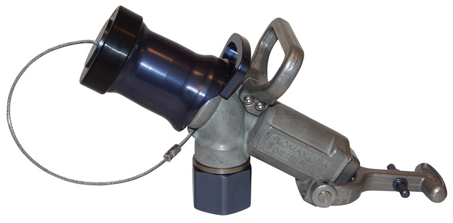 FN600 by Dixon Valve | FloMAX Diesel Fueling System | Diesel Fuel Nozzle | Dog Latch Mechanism With Sealing Plug | 1-1/2" Female NPT