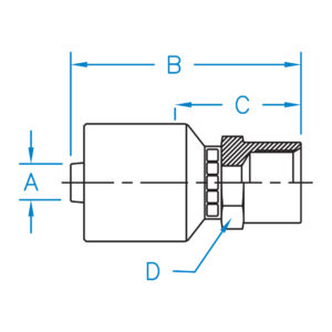 FP-08-08-W by Kurt Hydraulics | Female NPSM | Rigid | for 1/2" Hose ID