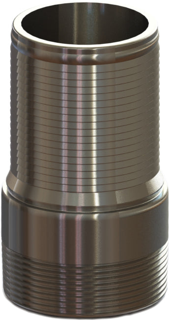 FRAC-16C by Campbell Fittings | SCH. 80 Threaded Shank | 4" Male NPT Thread x 4" Hose Barb | 400 PSI | Plated Steel