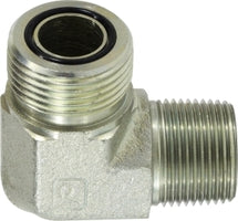 FS25011212 by Midland | Hydraulic ORFS | 1-3/8-12 Male O-Ring Face Seal x 3/4" Male Pipe | 90° Elbow | Steel