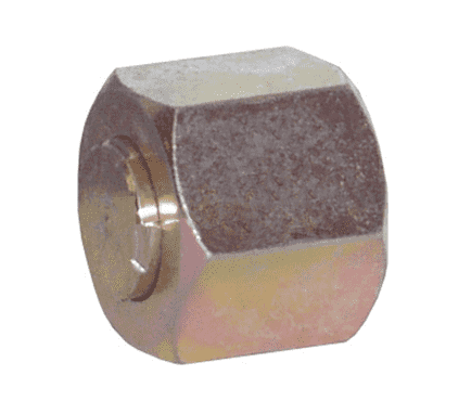 FS304C-12 Dixon Valve Zinc Plated Steel 1-3/16"-12 Female Flat Face Cap