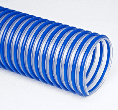 6-Flex-Tube-PU-60-HF-50 by Flexaust | #3547060050 | Flex-Tube PU 60 HF | Material Handling Duct Hose | 6 inch | 50ft