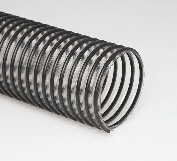 4-Flex-Tube-PV-25 by Flexaust | #3504040025 | Flex-Tube PV | Air, Fume, and Dust Duct Hose | 4 inch | 25ft