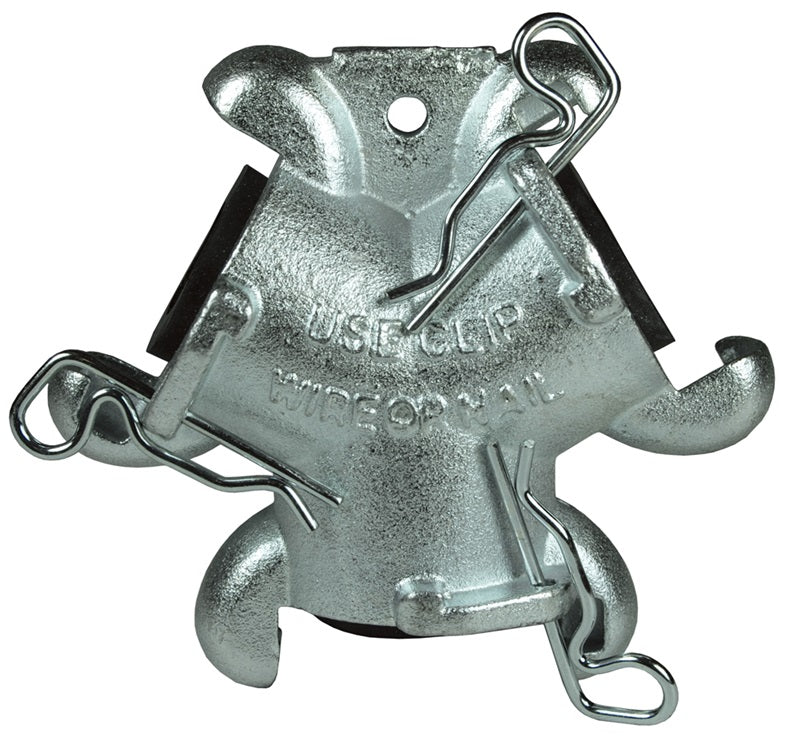 GAM10 Air King® by Dixon Valve | Pneumatic Fitting | 2-Lug Triple Connection | Chicago Style | Plated Steel