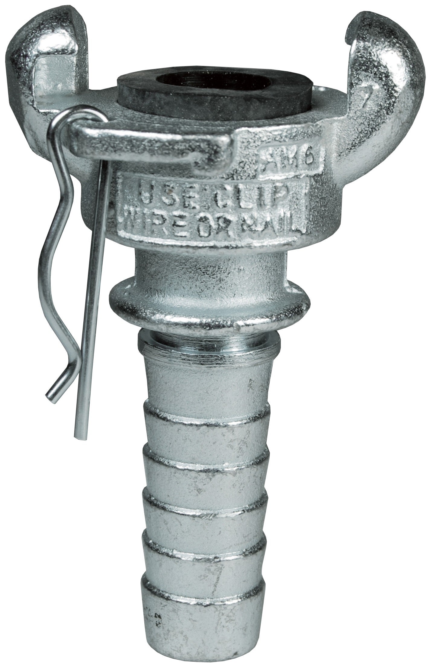 GAM11 Global Air King® by Dixon Valve | Pneumatic Fitting | 2-Lug Hose End | Chicago Style x 1" Hose ID | Plated Steel