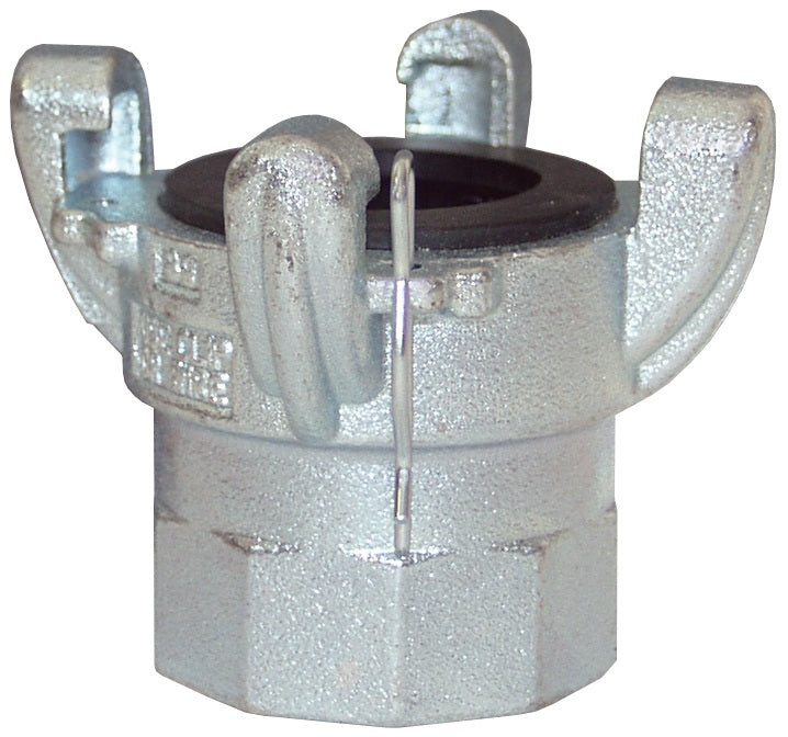GAM23 Global Air King® by Dixon Valve | Pneumatic Fitting | 4-Lug Threaded End | Chicago Style x 1-1/2" Female NPT | Plated Steel