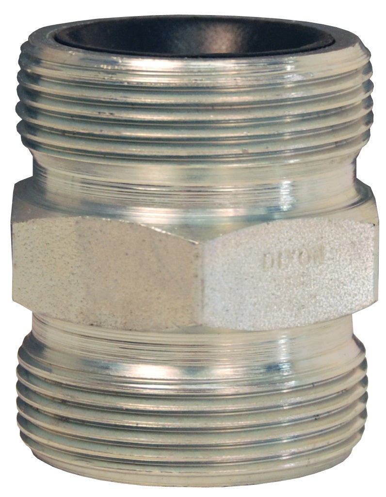 GDB28 by Dixon Valve | Boss® Ground Joint | Double Spud | 2" Size | Wing Nut Thread x Wing Nut Thread | Plated Iron