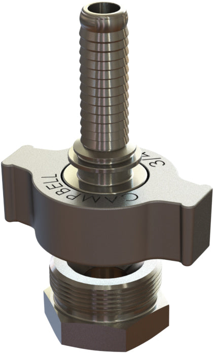 GJF-10 by Campbell Fittings | Ground Joint Coupling | Female Set | with wing nut | 2-1/2" Female NPT Thread x 2-1/2" Hose Shank | Viton® Seal | Ductile Iron/Steel
