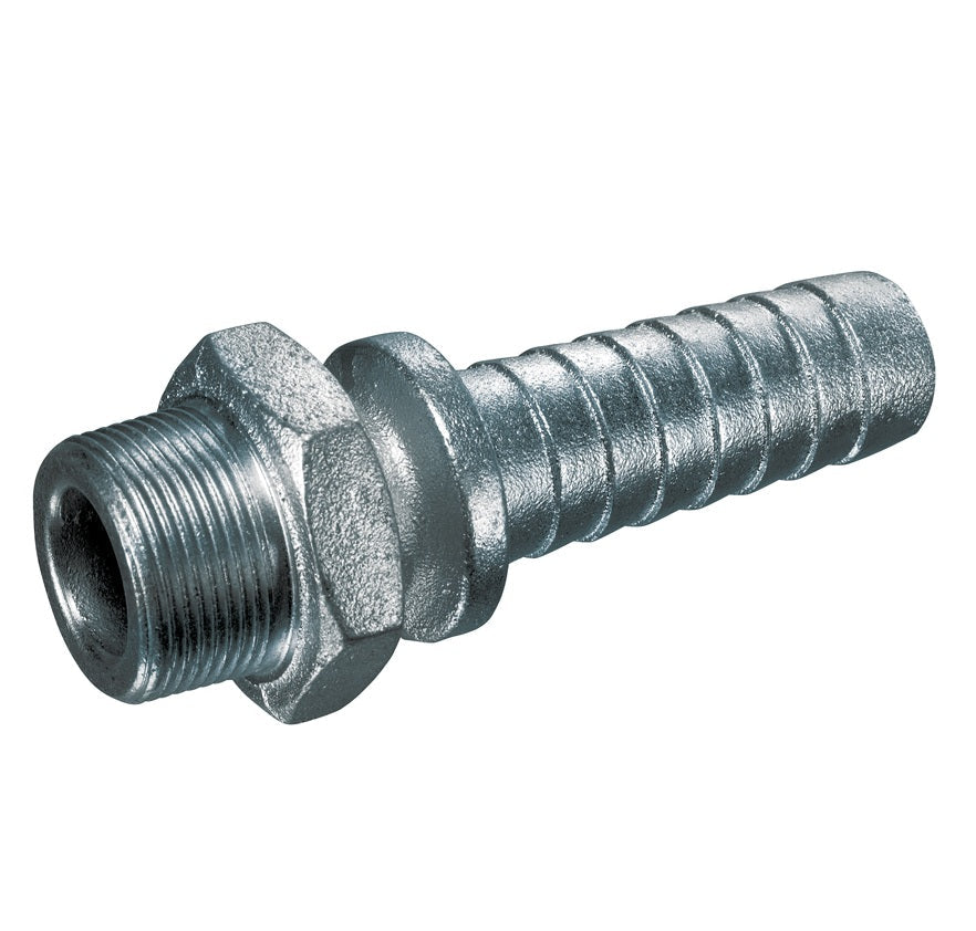 GJM-075 by Kuriyama | GJM Series | Ground Joint Coupling | 3/4" Male NPT x 3/4" Hose Barb | Plated Ductile Iron