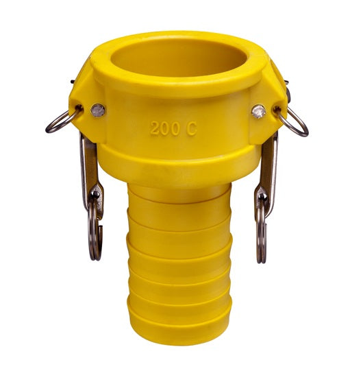 GRC150 by Kuriyama | GRC Series | Part C | Cam & Groove Fitting | 1-1/2" Coupler x 1-1/2" Hose Barb | Nylon