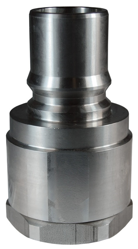H12BF12-SS by Dixon Valve | Hydraulic Quick Disconnect Coupling | H-Series | 1-1/2" Female BSPP x 1-1/2" ISO-B High Volume Interchange | Plug | 316 Stainless Steel