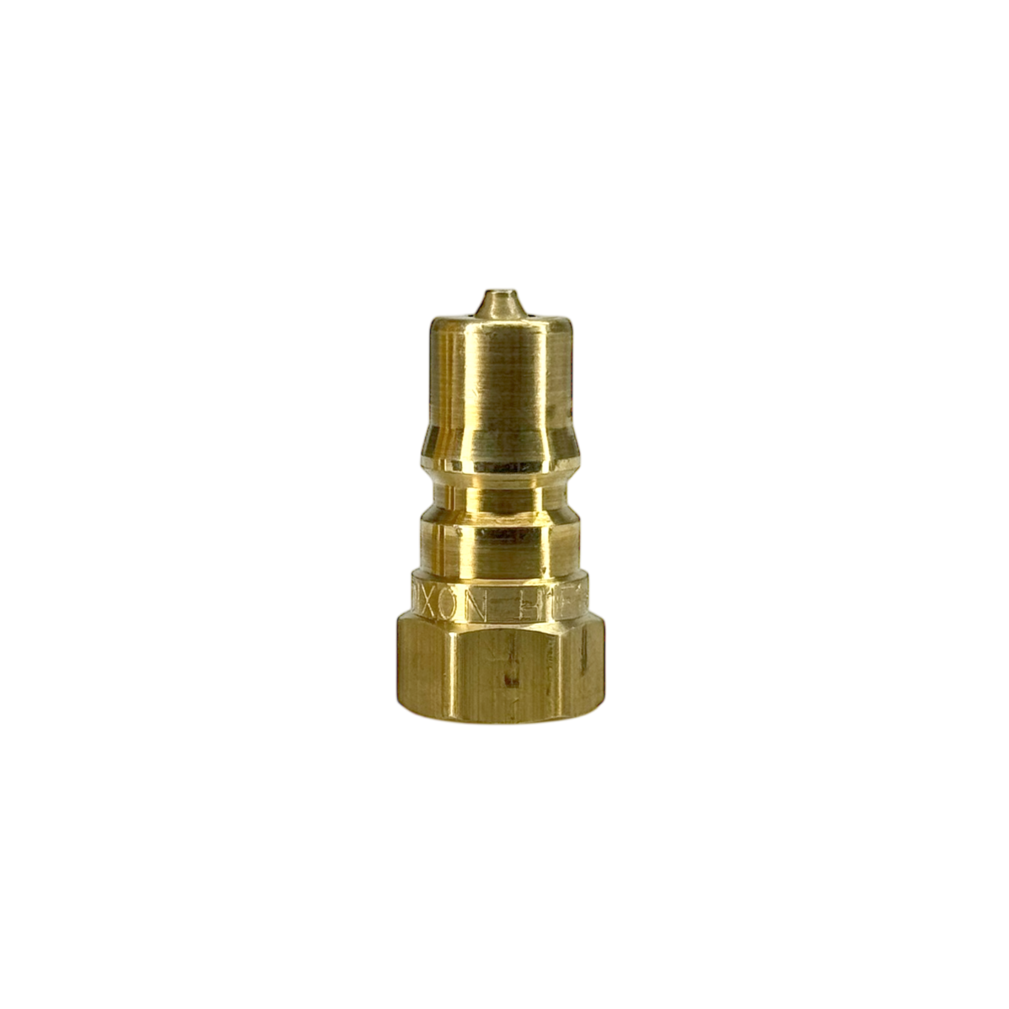 H3F3-B by Dixon Valve | Hydraulic Quick Disconnect Coupling | H-Series | 3/8" Female NPTF x 3/8" ISO-B Interchange | Plug | Brass