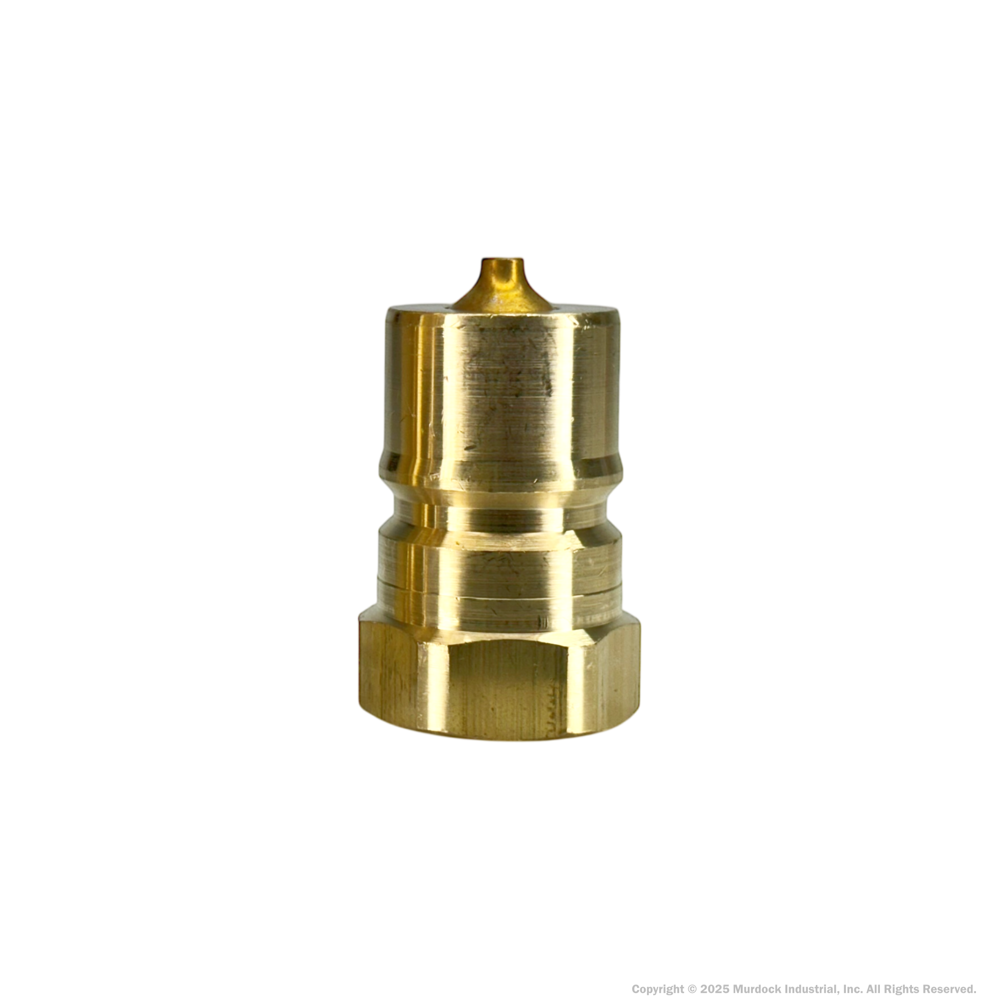H4F4-B by Dixon Valve | Hydraulic Quick Disconnect Coupling | H-Series | 1/2" Female NPTF x 1/2" ISO-B Interchange | Plug | Brass