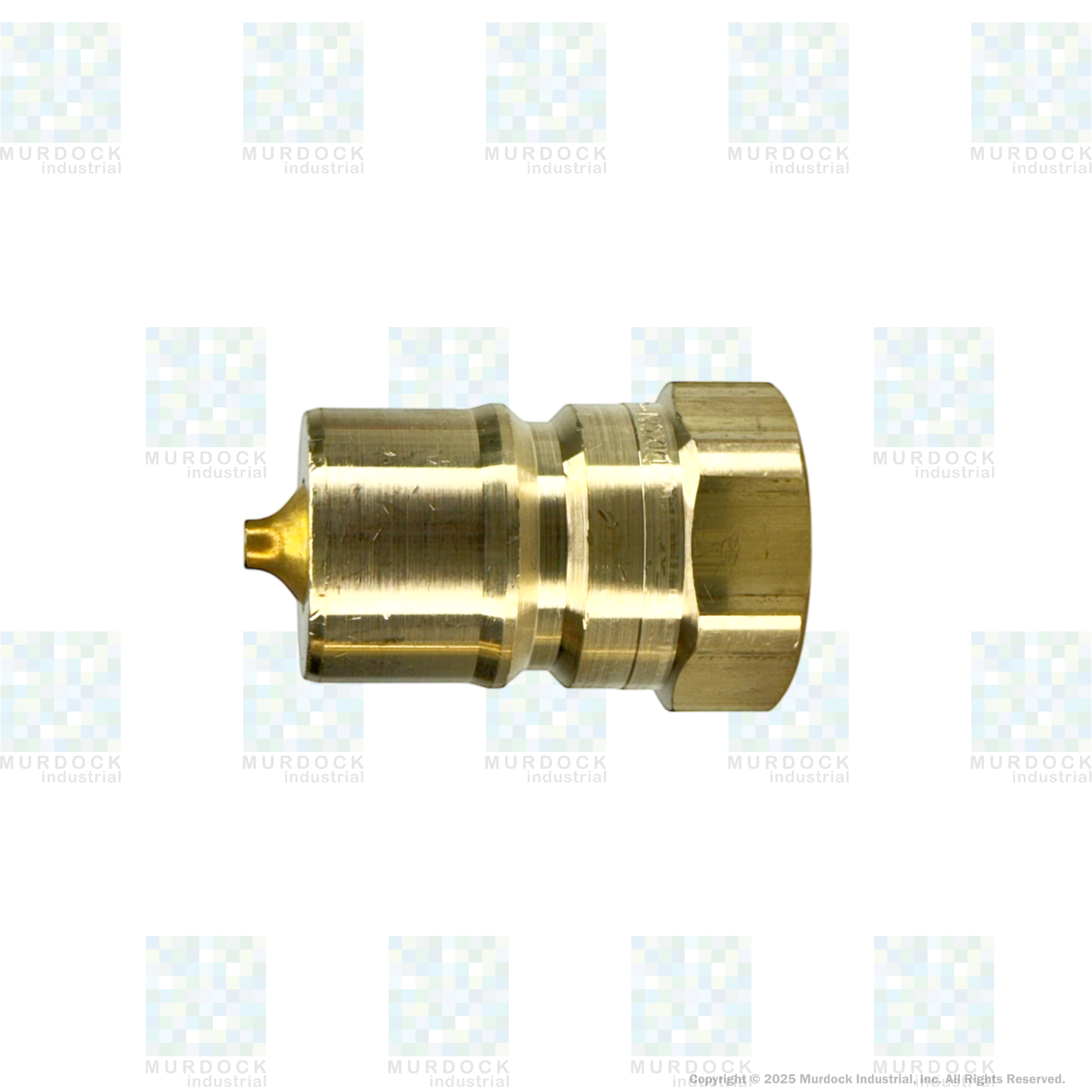 H8F8-B by Dixon Valve | Hydraulic Quick Disconnect Coupling | H-Series | 1" Female NPTF x 1" ISO-B Interchange | Plug | Brass