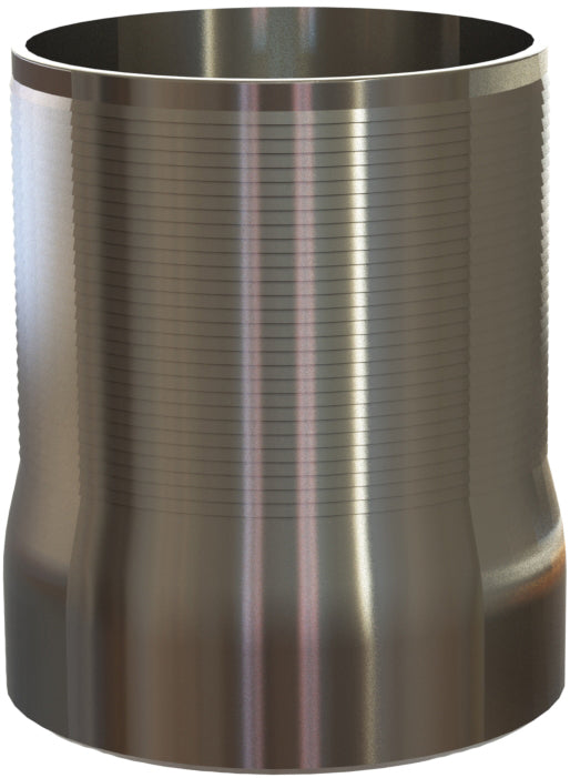 HASS-32 BV by Campbell Fittings | Beveled Combination Nipple | 8" Beveled End x 8" Hose Barb | 316 Stainless Steel