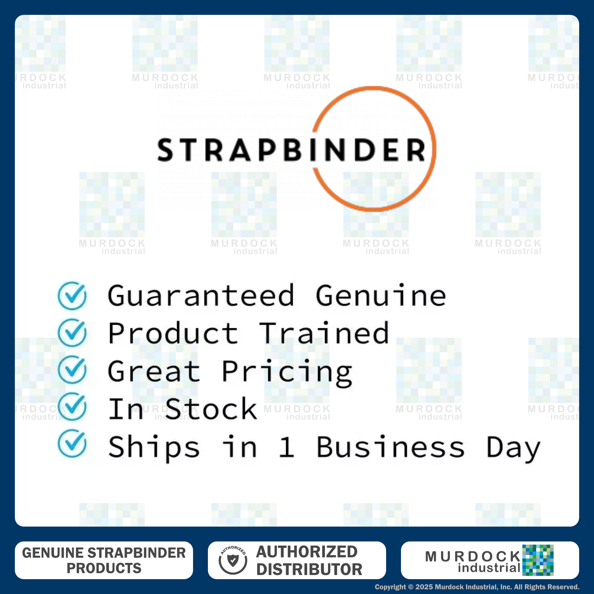 HBCP6 by Strapbinder | Center Punch Clamp | 1-1/2" ID | 5/8" Width | .027" Thickness | Galvanized Carbon Steel | Box of 100