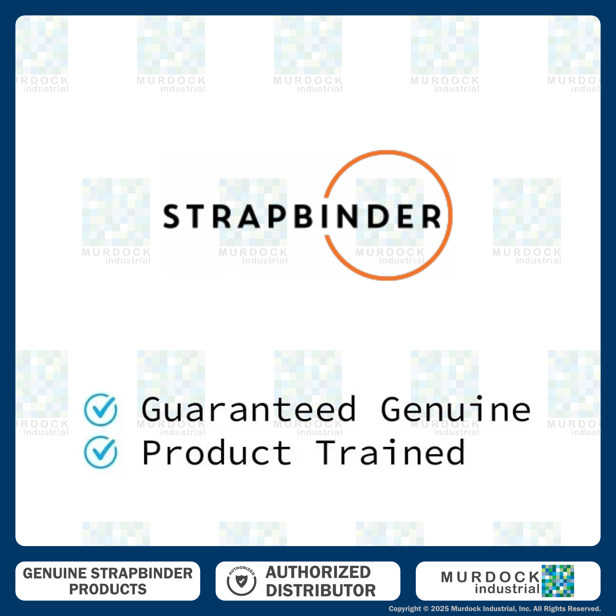 HBCP7 by Strapbinder | Center Punch Clamp | 1-3/4" ID | 5/8" Width | .027" Thickness | Galvanized Carbon Steel | Box of 100
