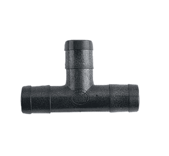HBT075-050 by Banjo | Pipe Fitting | 3/4" Hose Barb x 3/4" Hose Barb x 1/2" Hose Barb | Tee | 300 PSI | Polypropylene | Pack of 10