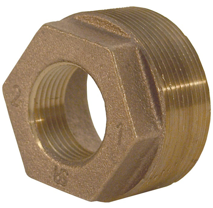 HB1210B by Dixon Valve | Reducer Hex Bushing | 1-1/4" Male NPT x 1" Female NPT | 125# Brass