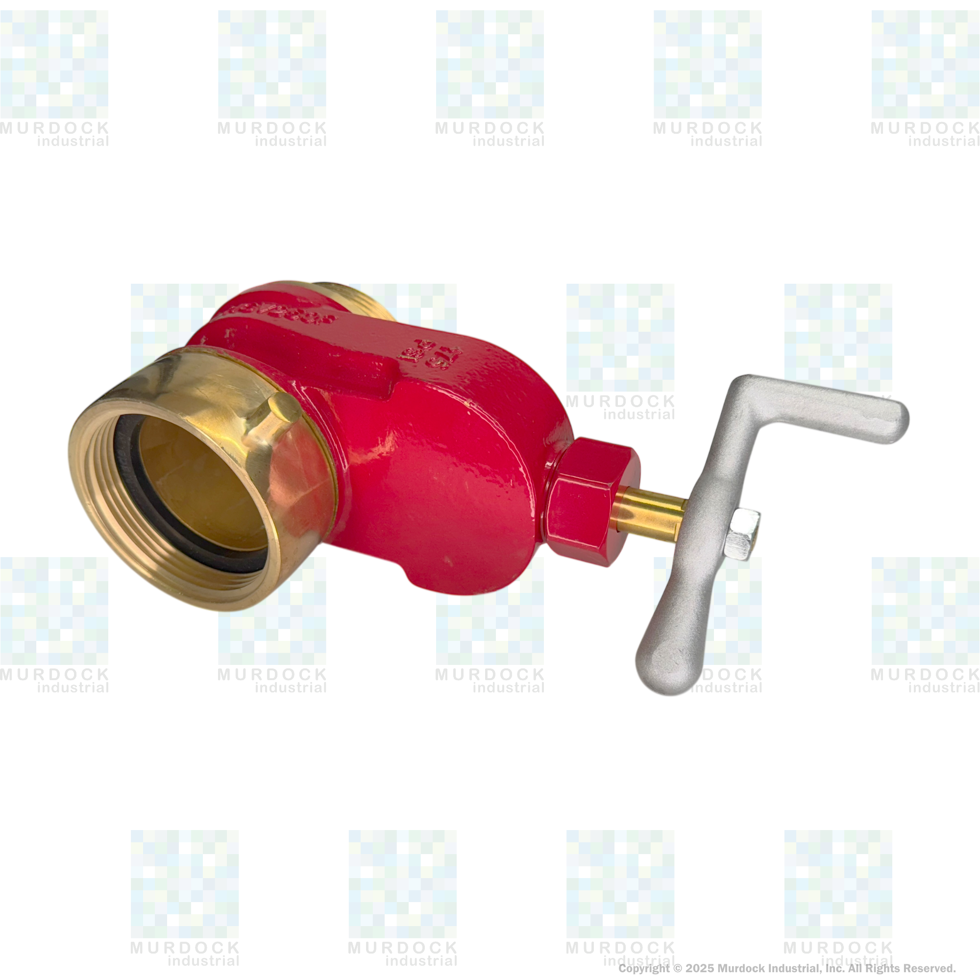 HGV250F Dixon Brass Single Hydrant Gate Valve - 2-1/2" Female NST(NH) x 2-1/2" Male NST(NH)