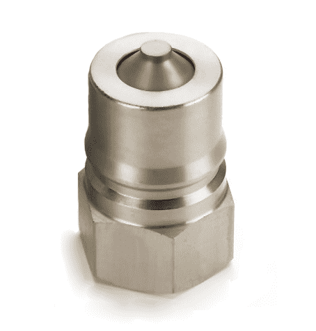 6KP31VB Hansen® by Danfoss | HK 1-8 Series | 3/4" Female NPTF x 3/4" ISO 7241-1 B Interchange Bleeder Valve Quick Disconnect | Male Plug | Standard Buna-N Seal | Steel