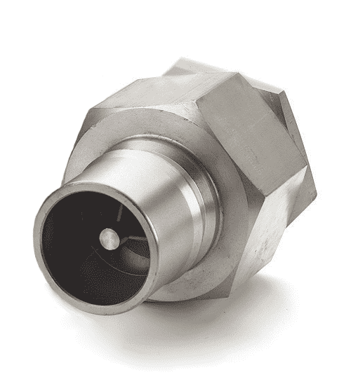 LL20K51VAA Hansen® by Danfoss | HK 10/12/20 Series | 2" Female NPTF x 2" ISO 7241-1 B Interchange Quick Disconnect with Valve Actuator | Male Plug | Standard Buna-N Seal | 303 Stainless Steel