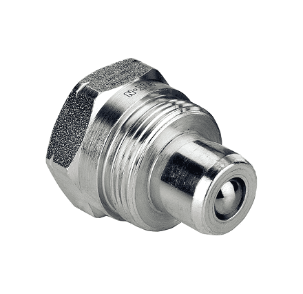 HP3PB37F Hansen® by Danfoss | Quick Disconnect Coupling | HP3 Series | 3/8" Female NPT x 3/8" High Pressure | Plug | NBR Seal | Steel