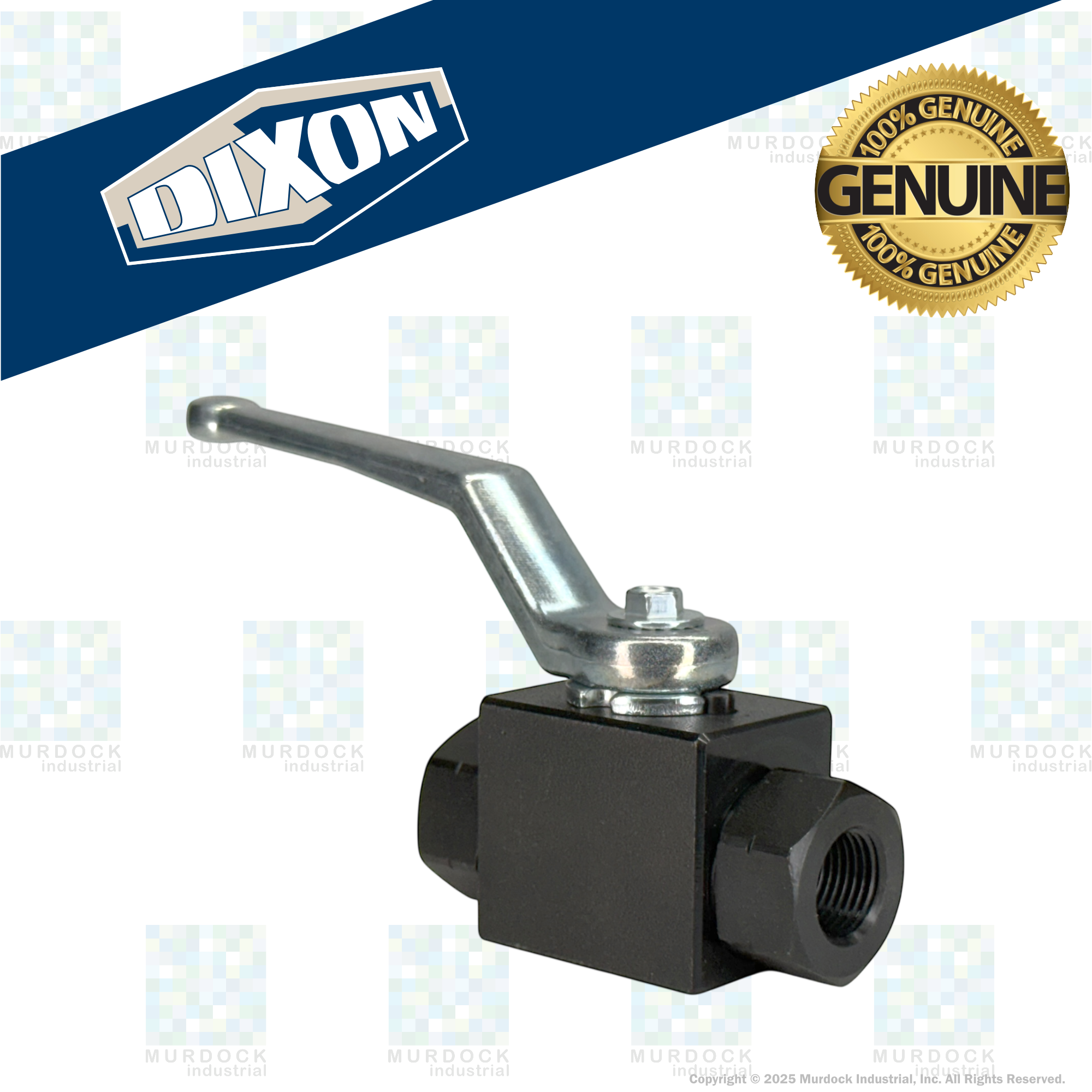 HPBV34 by Dixon Valve | High Pressure Ball Valve | Full-Bore | 3/4" Female NPT x 3/4" Female NPT | Carbon Steel