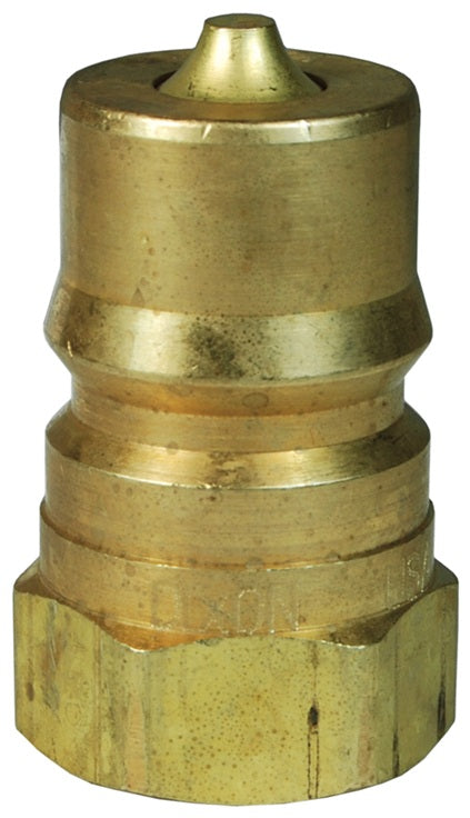 HS4BF4-B by Dixon Valve | Hydraulic Quick Disconnect Coupling | HS-Series | 1/2" Female BSPP x 1/2" ISO-B Steam Interchange | Plug | Brass