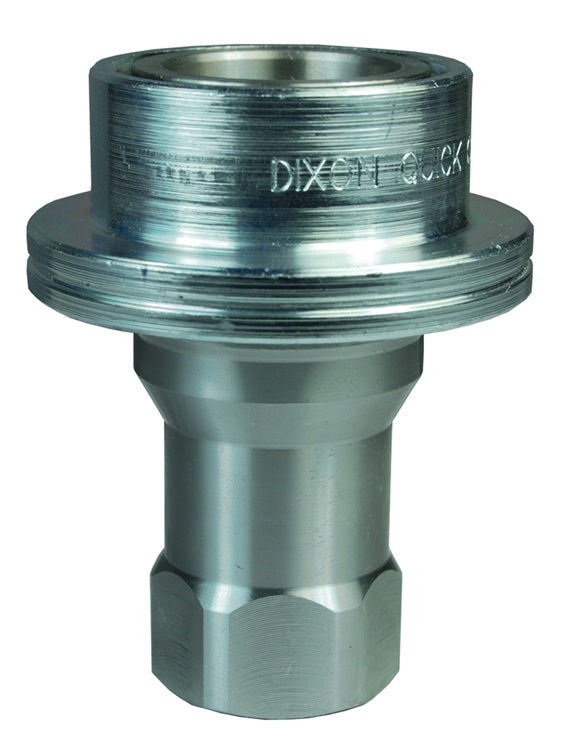 6HSBF6-S by Dixon Valve | Hydraulic Quick Disconnect Coupling | HS-Series | 3/4" Female BSPP x 3/4" ISO-B Steam Interchange | Socket | EPDM Seal | 303 Stainless Steel