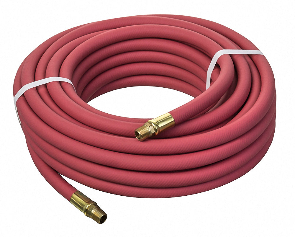HS1174-04X100 Kuri-Tec by Kuriyama | HS1174 Series | General Service PVC Pneumatic Air Tool Hose Assembly | 1/4" ID | 1/4" x 1/4" Male NPT | Red | 100ft Length