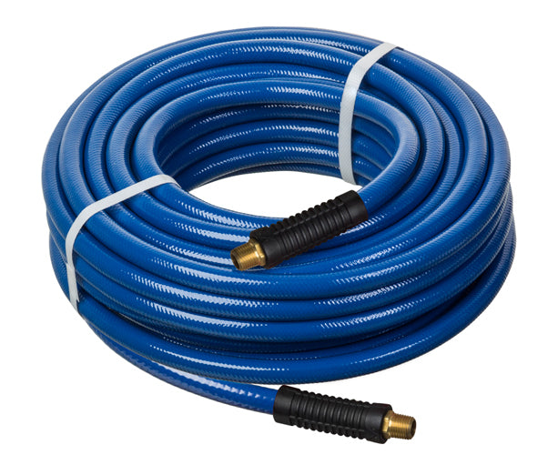 HS5096-04X100 Kuri-Tec by Kuriyama | PNEU-THANE™ | HS5096 Series | Reinforced Polyurethane Pneumatic Air Tool Hose Assembly | 1/4" ID | 1/4" x 1/4" Male NPT | Blue | 100ft Length