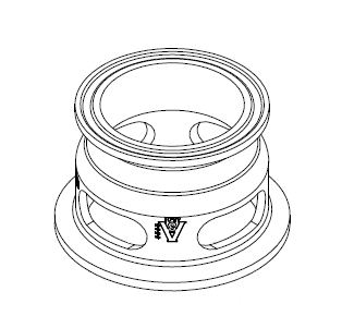 HSG-B075CA Dixon Valve Replacement Clamp Body for HSG Series Sight Glass - 3/4" - 316L Stainless Steel