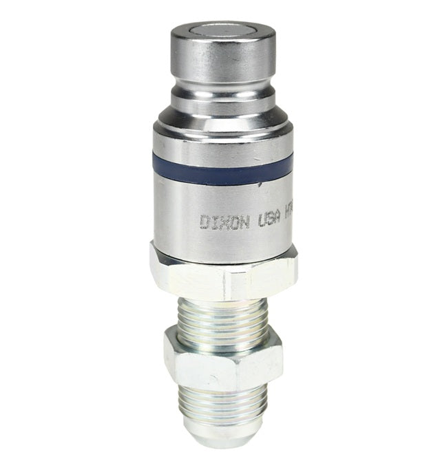 HT4JB5 by Dixon Valve | Hydraulic Quick Disconnect Coupling | HT-Series | 5/8" Male JIC Bulkhead x 1/2" ISO16028 Flushface Interchange | Plug | Steel