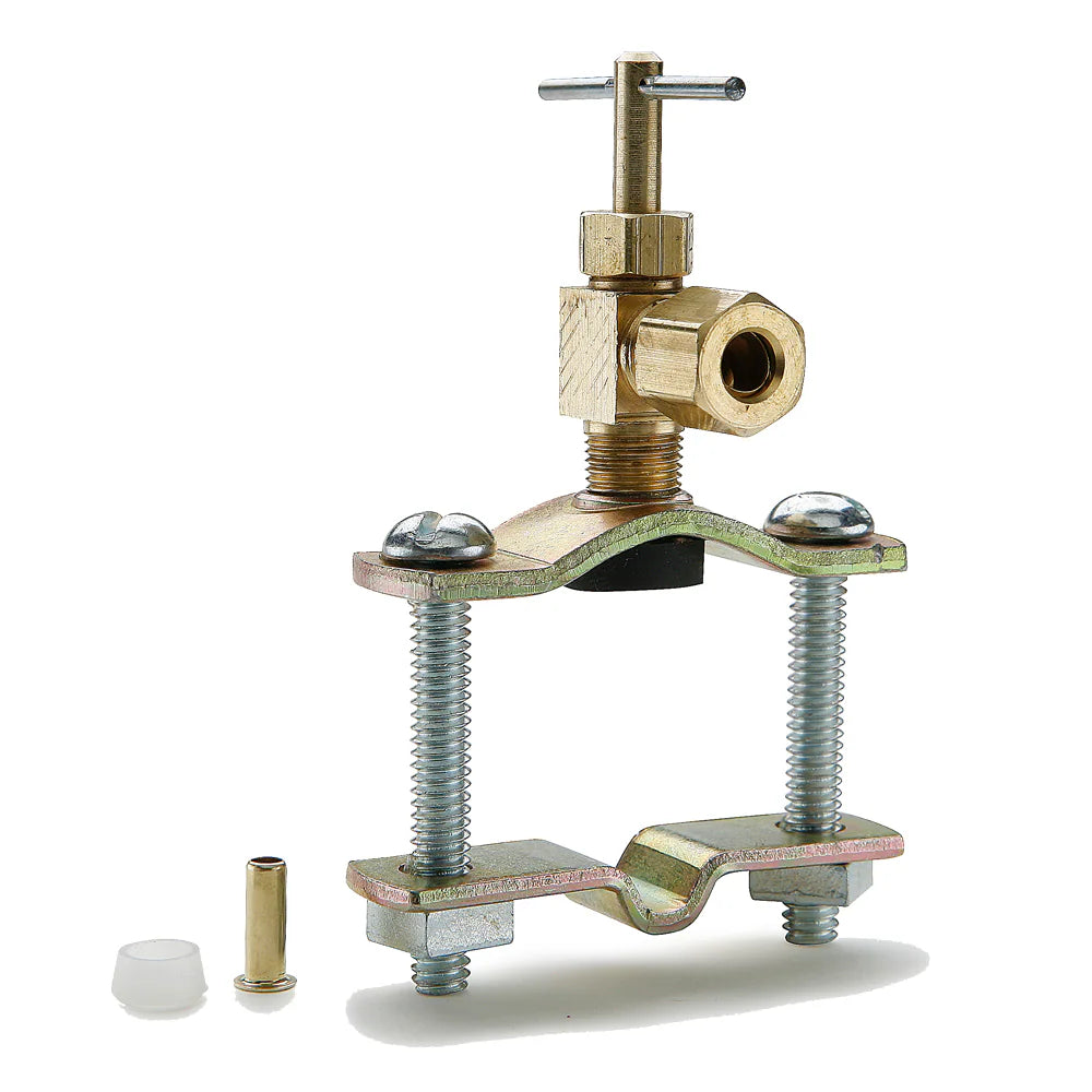 SPV104C-KIT by Parker | Self-Piercing Humidifier Valve Clamp Kit | 1/4" Tube Size x 1/8" Pipe Thread | Brass | Pack of 10