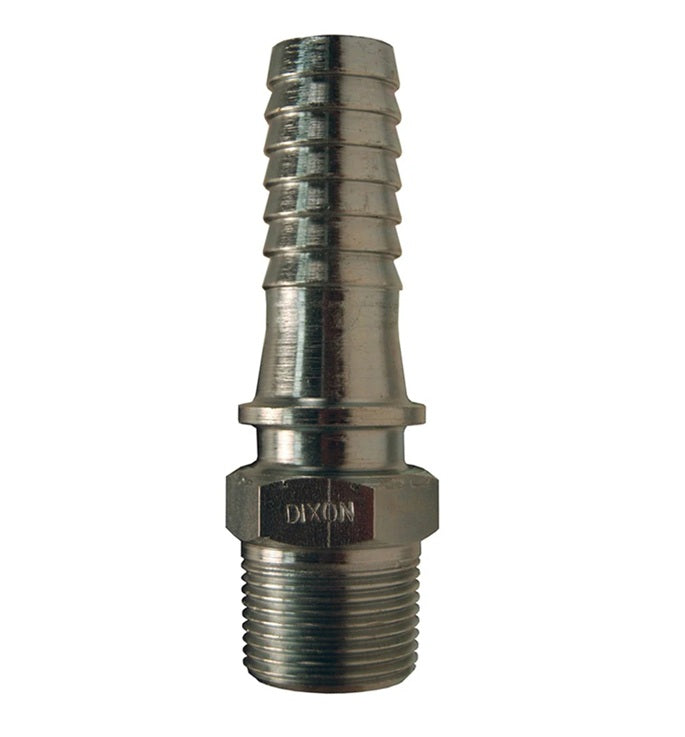 HY8 by Dixon Valve | Hydraulic Hose Stem | 1" Male NPTF x 1" Hose ID | Plated Steel