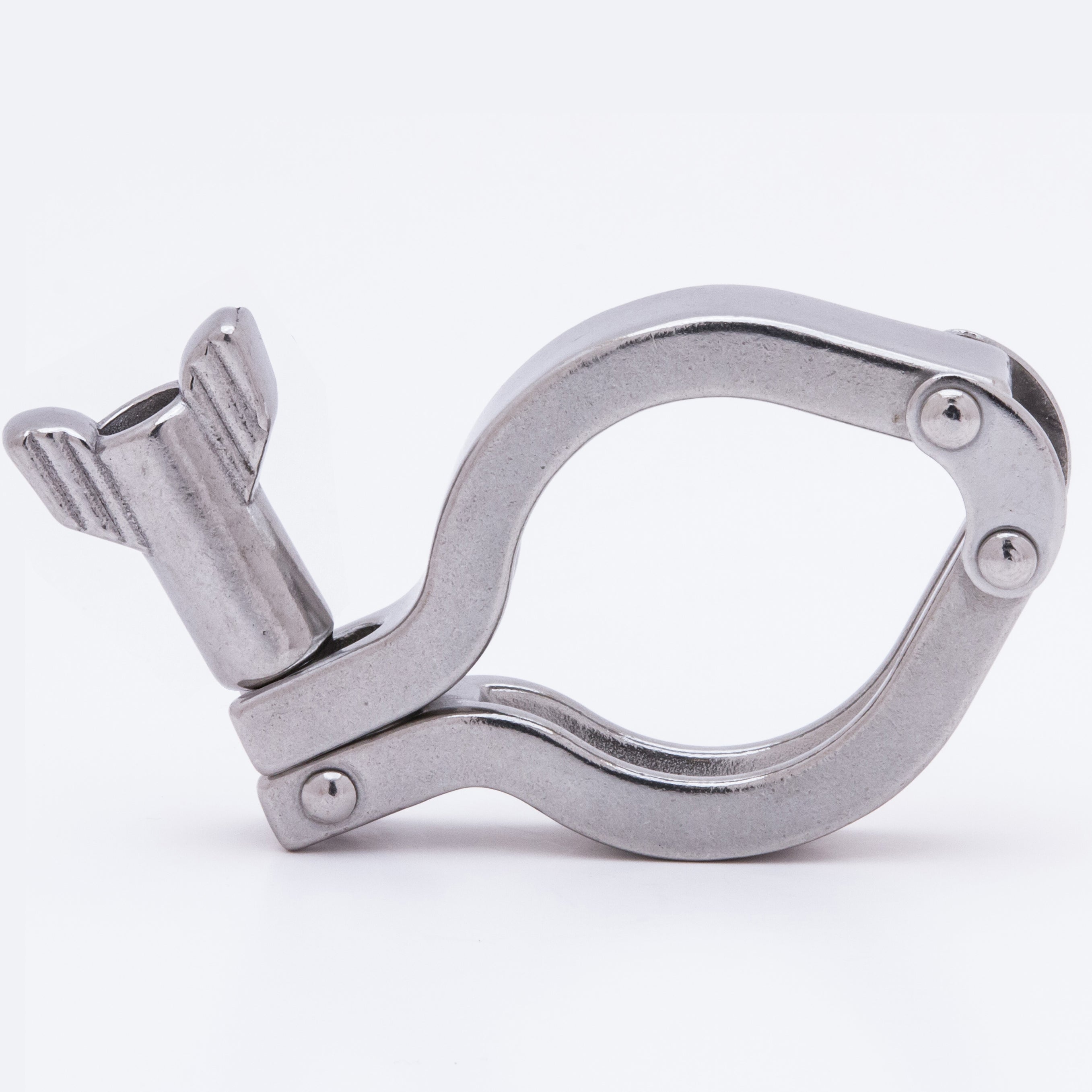 TCC-10DP by Campbell Fittings | Sanitary Tri-Clamp | Heavy Duty | Double Pin | 2-1/2" Hose Size | 304 Stainless Steel