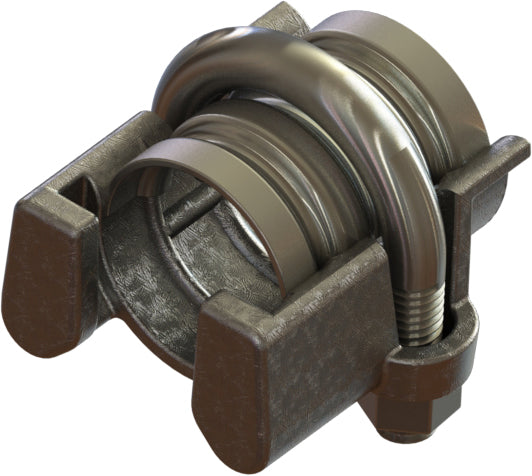 IC-6 by Campbell Fittings | Interlocking U-Bolt Clamp | Double U-Bolt | 1-1/2" Hose Size | 1-15/16" - 2-3/16" Hose OD min/max