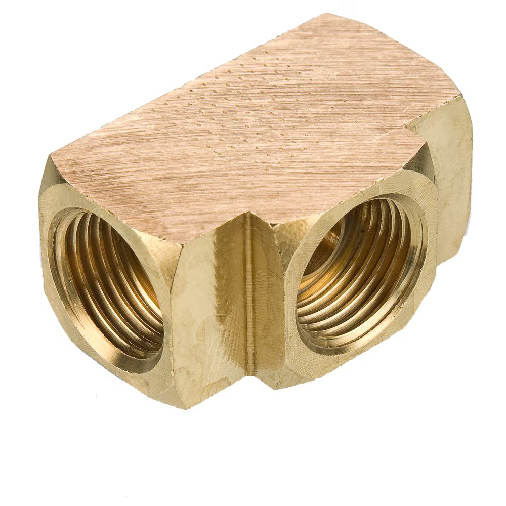 244IFHD-5 by Parker | Inverted Flare Fittings | Union | 5/16" Inverted Flare | 1.26" Length | Tee | Brass | Pack of 25