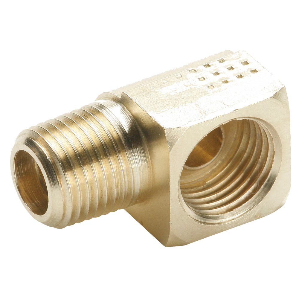 249IFHD-8-8 by Parker | Inverted Flare Fittings | 1/2" Inverted Flare x 1/2" Male Pipe Thread | 1.67" length | 90° Elbow | Brass | Pack of 10