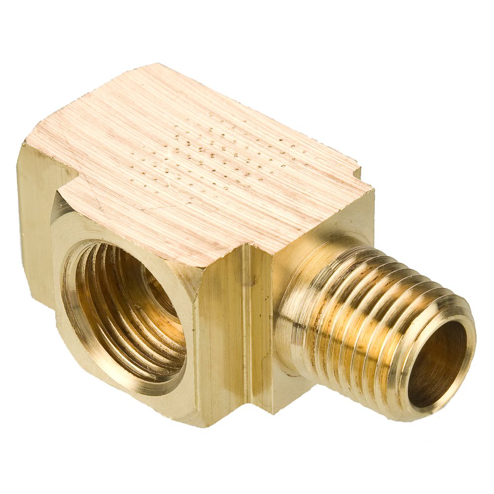 251IFHD-5-2 by Parker | Inverted Flare Fittings | 5/16" Inverted Flare x 1/8" Male Pipe Thread | 1.47" Length | Tee | Brass | Pack of 25