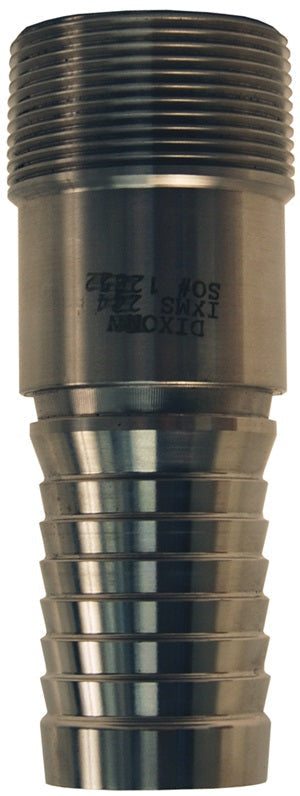 IXMS40 by Dixon Valve | Holedall® Internal Expansion (IX) Sanitary Hose Stem | 2-1/2" Male NPT x 2-1/2" Hose ID | 304 Stainless Steel