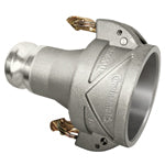 DA6040AL by Campbell Fittings | Insta-Lock™ | Cam & Groove Coupling | Type DA (Jump Size) | 6" Coupler x 4" Adapter | Aluminum