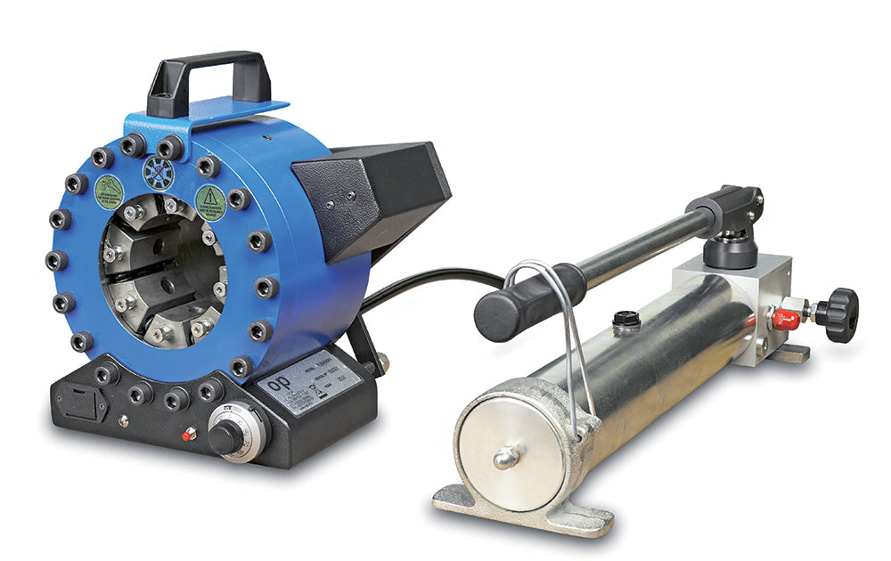 KC1-H64PM KuriCrimp™ by Kuriyama | KC1-H64PM Series | Service Crimper | Hand Powered | 132 Ton Crimping Force | Includes: Die Segment Change Tool, Hand Pump, & Carry Handle
