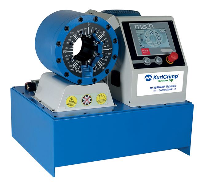 KC3-H83-230/1 KuriCrimp™ by Kuriyama | KC3-H83 Series | Standard Volume Crimper | 5.0 HP (230 V) 1 PH Motor | 150 Ton Crimping Force | Includes: Electric Foot Pedal, Crimp Calculator, Die Segment Change Tool
