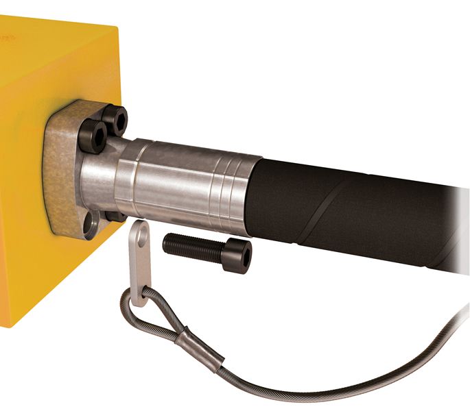 KH-STOPFUSAE145 Stopflex by Kuriyama | Hydraulic Hose Safety Retention System | Retention System for 300 & 600 SAE Code 61 & 62 Flanges | Small Cutting Plate | M6 Size | 0.571" ID | 17.717" Length | Pack of 10