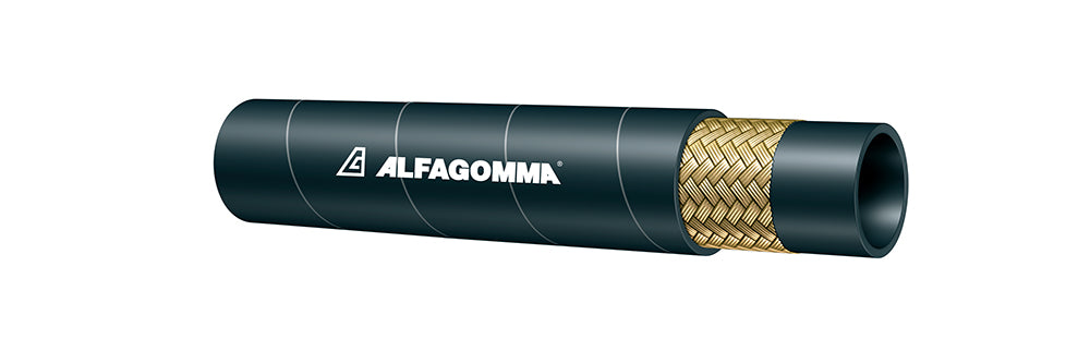 KK4BK-06 Alfagomma by Kuriyama | KK4BK Series | K-Kleen™ Pressure Washer Hose | 1-Wire Braid | 3/8" ID | 0.61" OD | 4000 PSI | Black