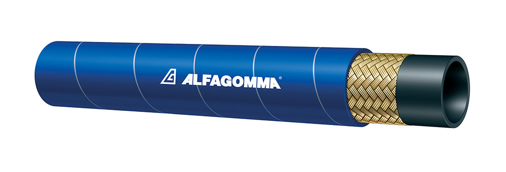 KK4BU-06 Alfagomma by Kuriyama | KK4BU Series | K-Kleen™ Pressure Washer Hose | 1-Wire Braid | 3/8" ID | 0.61" OD | 4000 PSI | Blue
