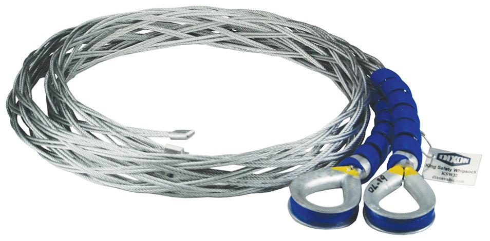 KSW32 by Dixon Valve | King Safety Whipsock | 2" Size | 2.362" - 2.756" OD Range | 51.18" Length | Galvanized Carbon Steel